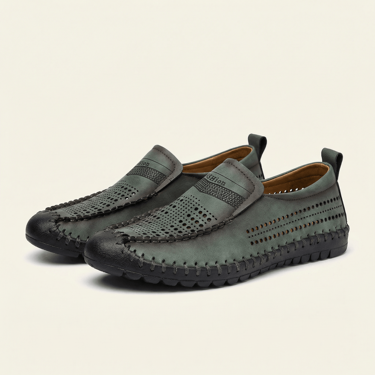 Men's Soft Perforated Leather Driving Loafer