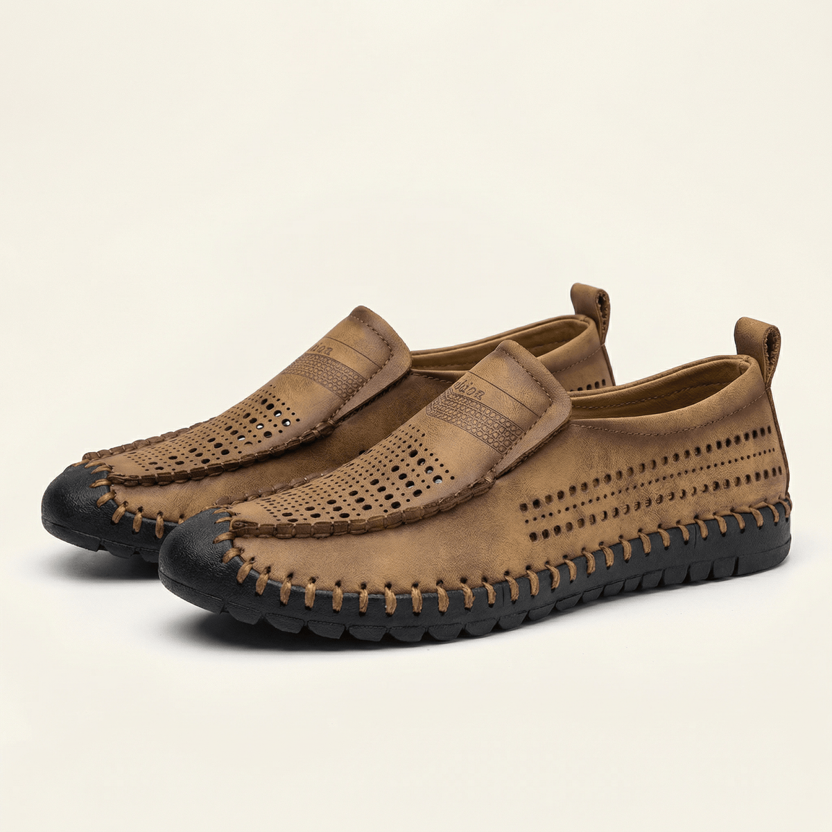Men's Soft Perforated Leather Driving Loafer