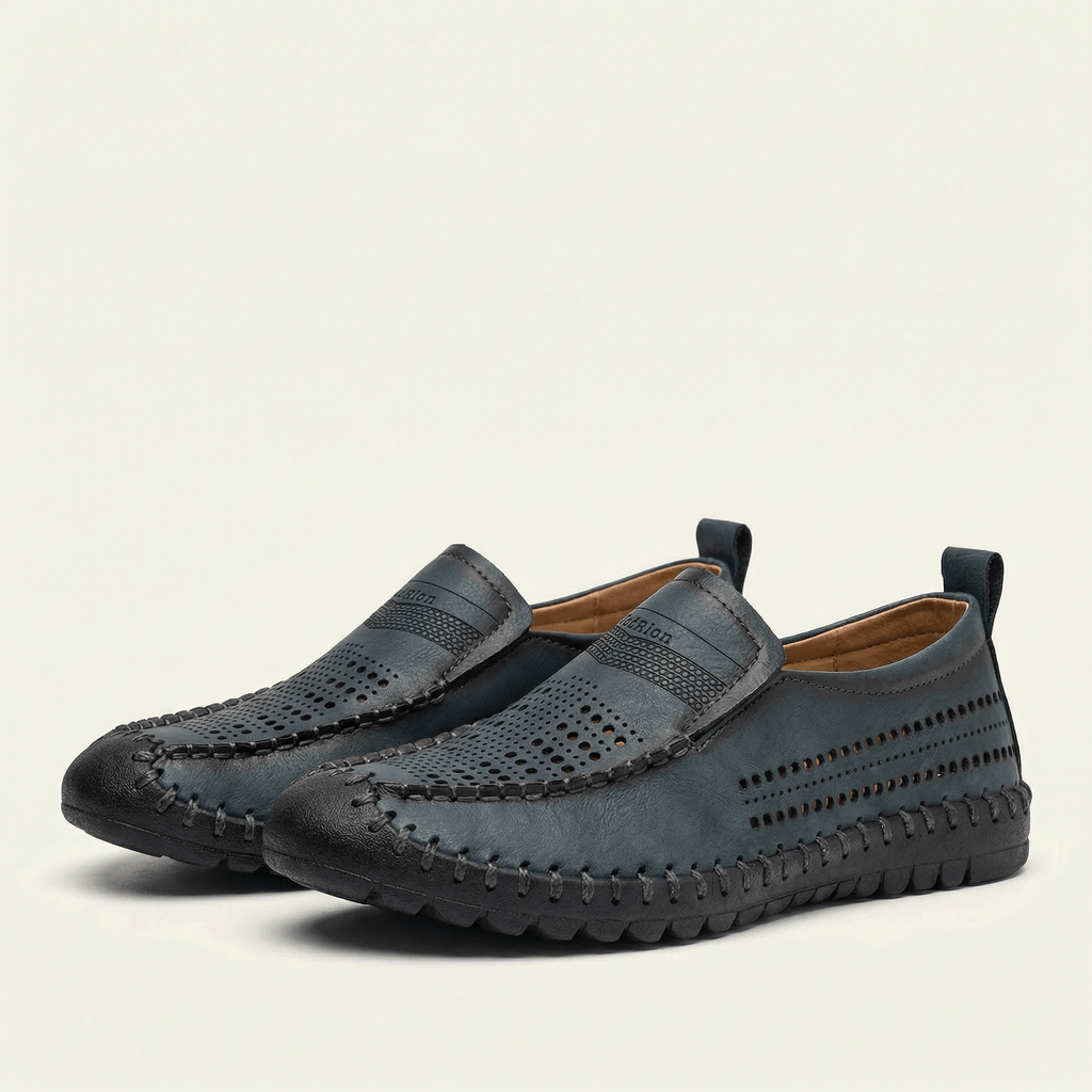 Men's Soft Perforated Leather Driving Loafer