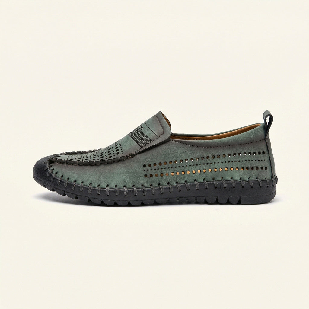 Men's Soft Perforated Leather Driving Loafer