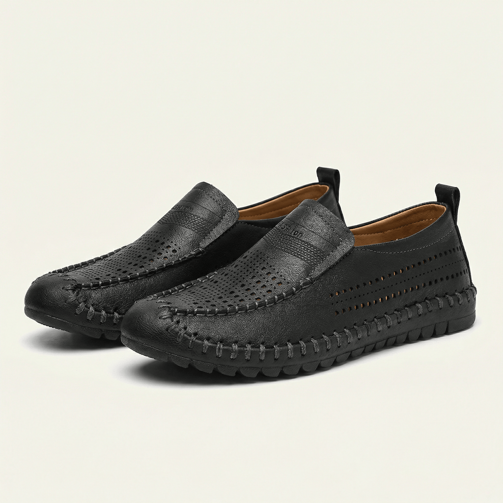 Men's Soft Perforated Leather Driving Loafer