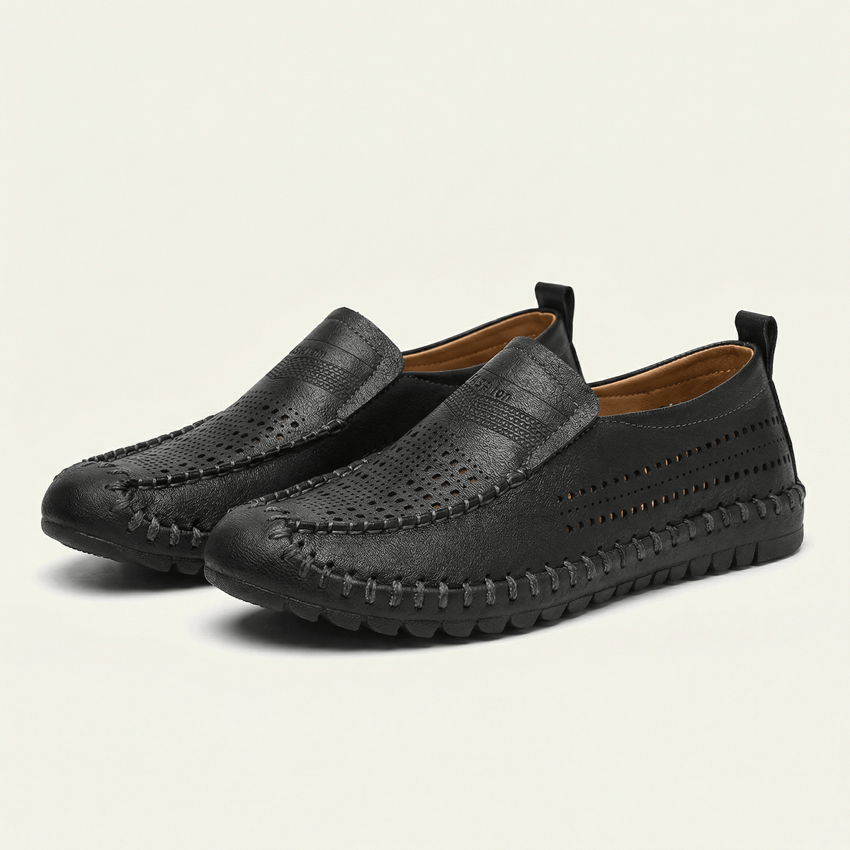 Men's Soft Perforated Leather Driving Loafer