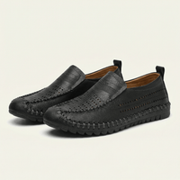 Men's Soft Perforated Leather Driving Loafer