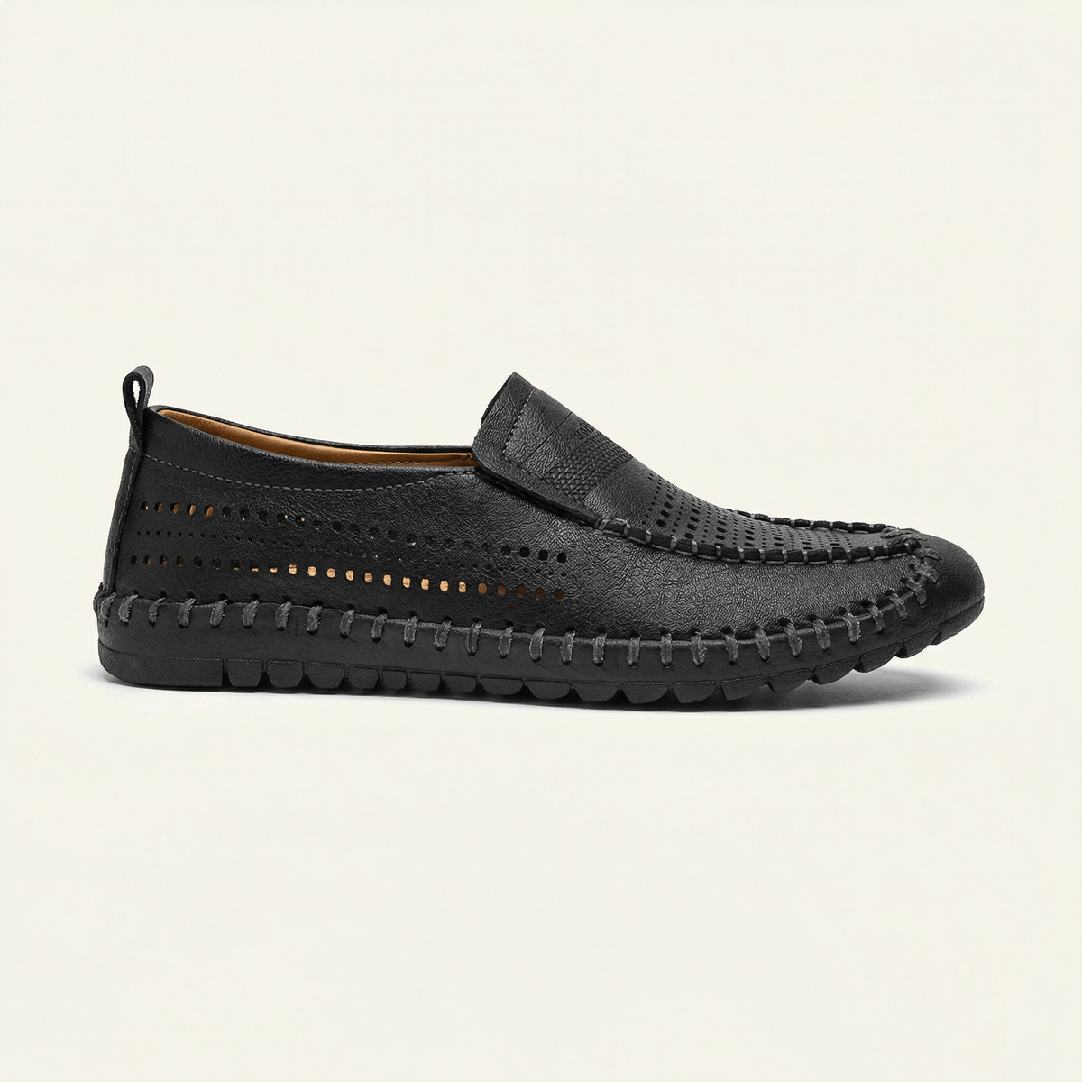 Men's Soft Perforated Leather Driving Loafer