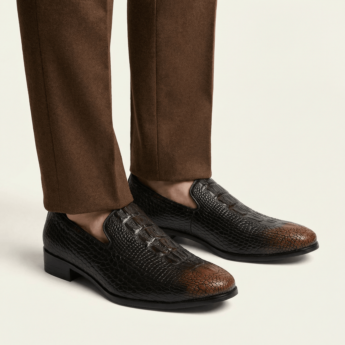 Men's Croc-Embossed Dress Loafer