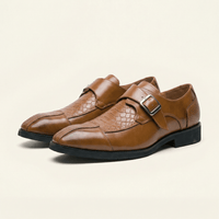 Men's Dress Loafer with Decorative Buckle