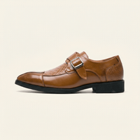 Men's Dress Loafer with Decorative Buckle