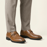 Men's Dress Loafer with Decorative Buckle