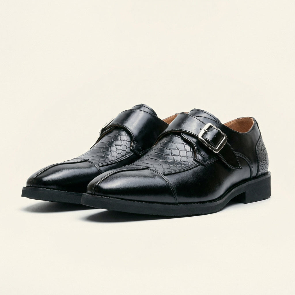 Men's Dress Loafer with Decorative Buckle
