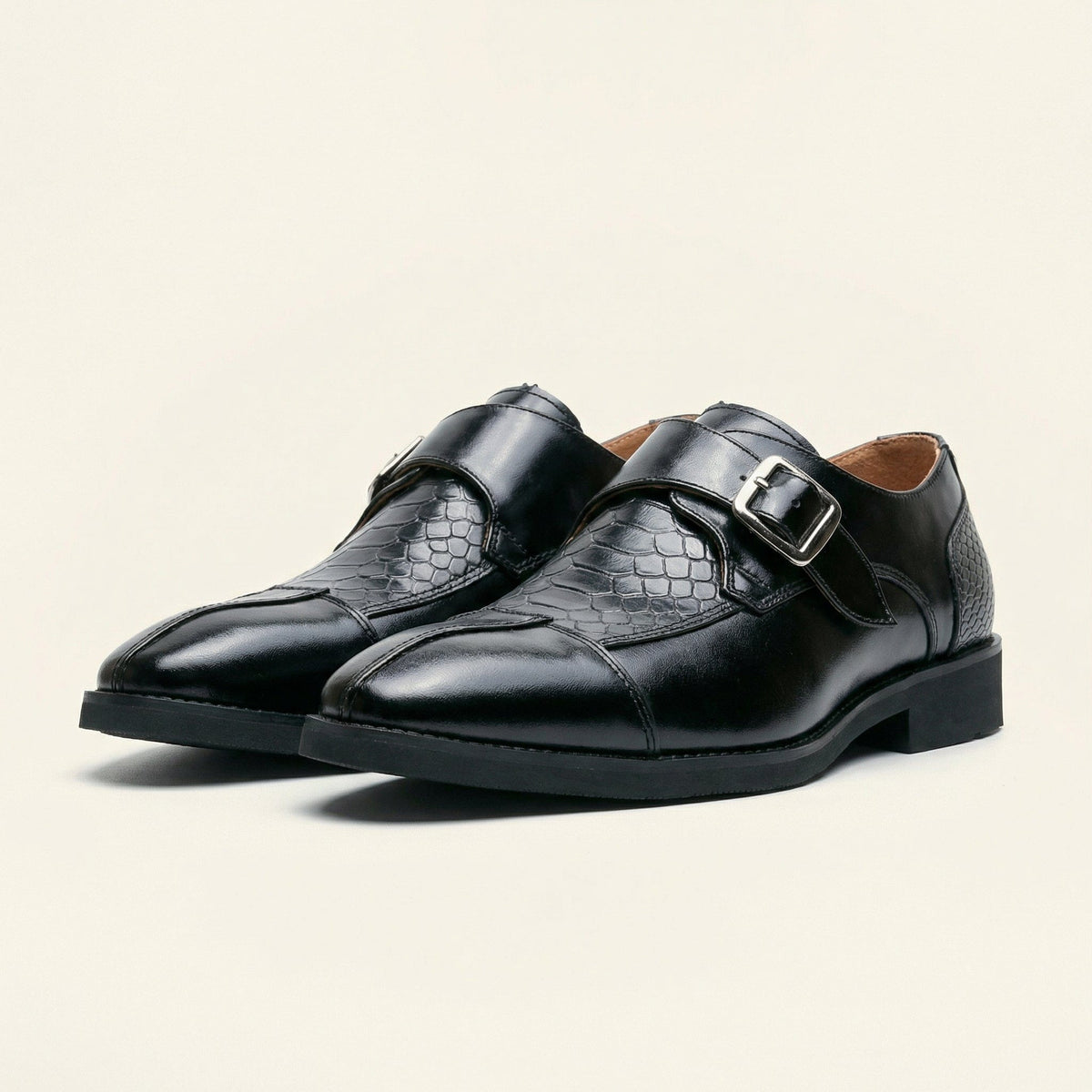 Men's Dress Loafer with Decorative Buckle