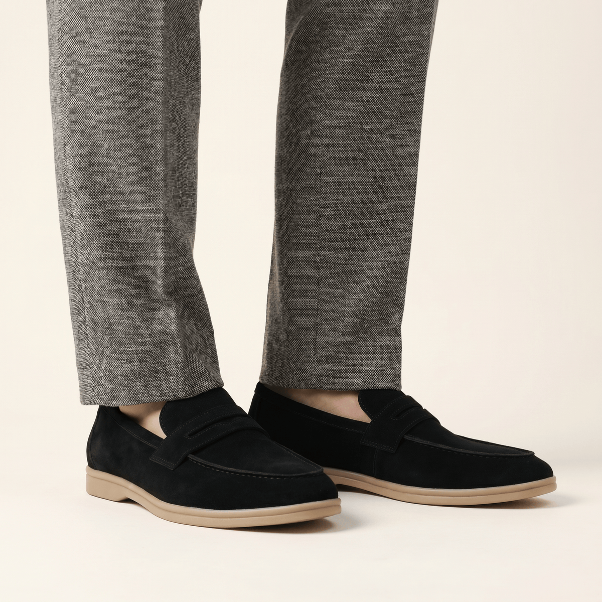 Men's Minimalist Calf Suede Penny Loafer
