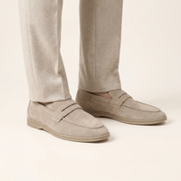 Men's Minimalist Calf Suede Penny Loafer
