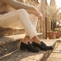Men's Lug Sole Leather Penny Loafer