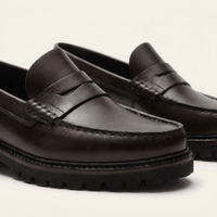 Men's Lug Sole Leather Penny Loafer