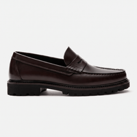 Men's Lug Sole Leather Penny Loafer