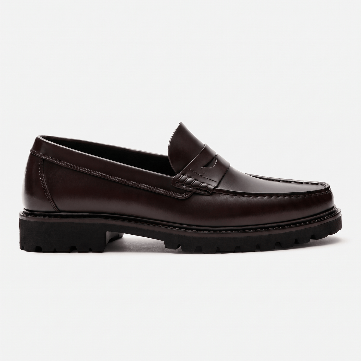 Men's Lug Sole Leather Penny Loafer