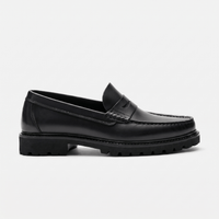 Men's Lug Sole Leather Penny Loafer