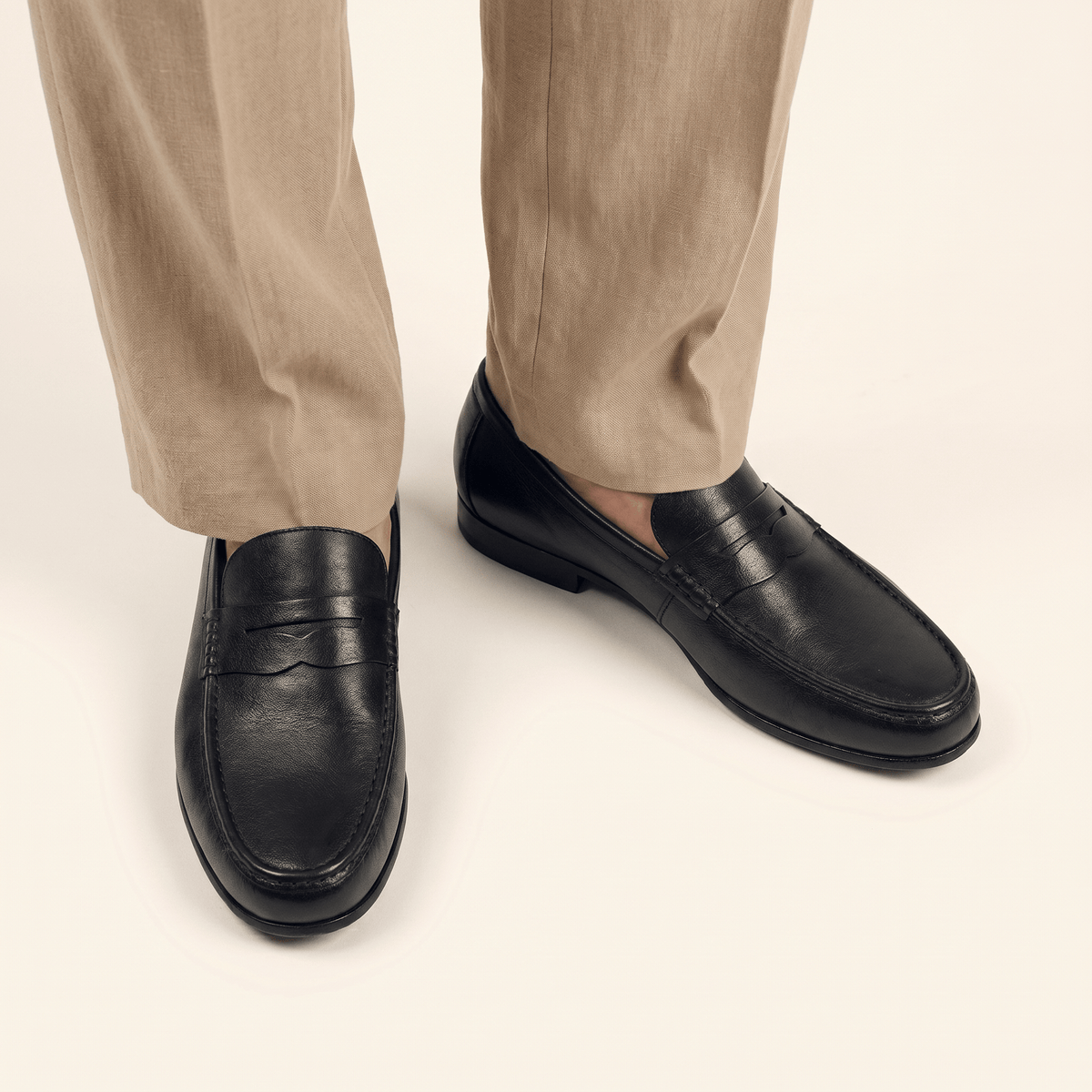 Men's Colored Patina Leather Penny Loafer