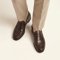 Men's Colored Patina Leather Penny Loafer