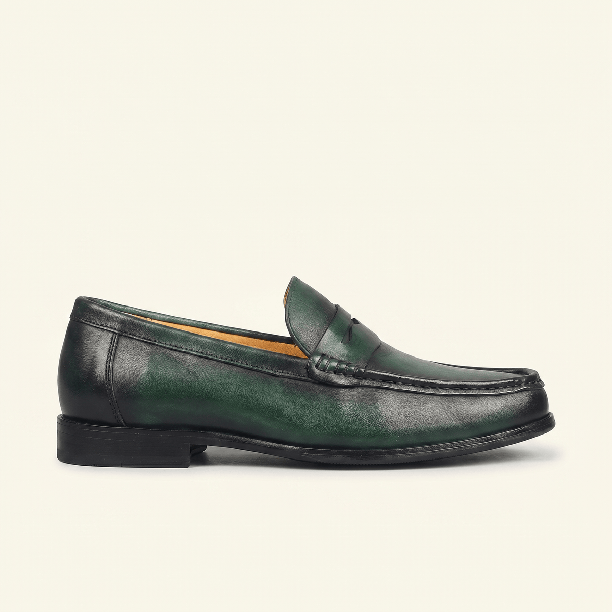 Men's Colored Patina Leather Penny Loafer