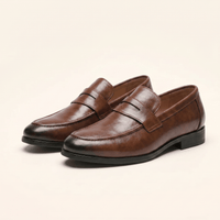Men's Smooth Leather Dress Penny Loafer
