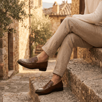 Men's Smooth Leather Dress Penny Loafer