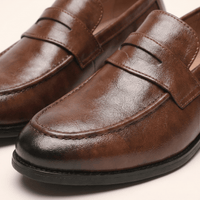 Men's Smooth Leather Dress Penny Loafer