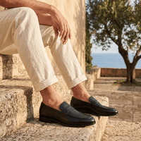 Men's Smooth Leather Dress Penny Loafer