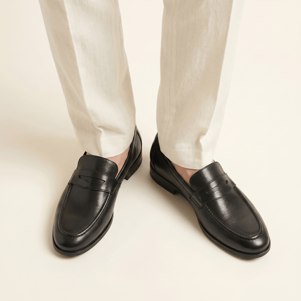 Men's Smooth Leather Dress Penny Loafer