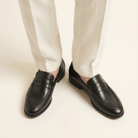 Men's Smooth Leather Dress Penny Loafer