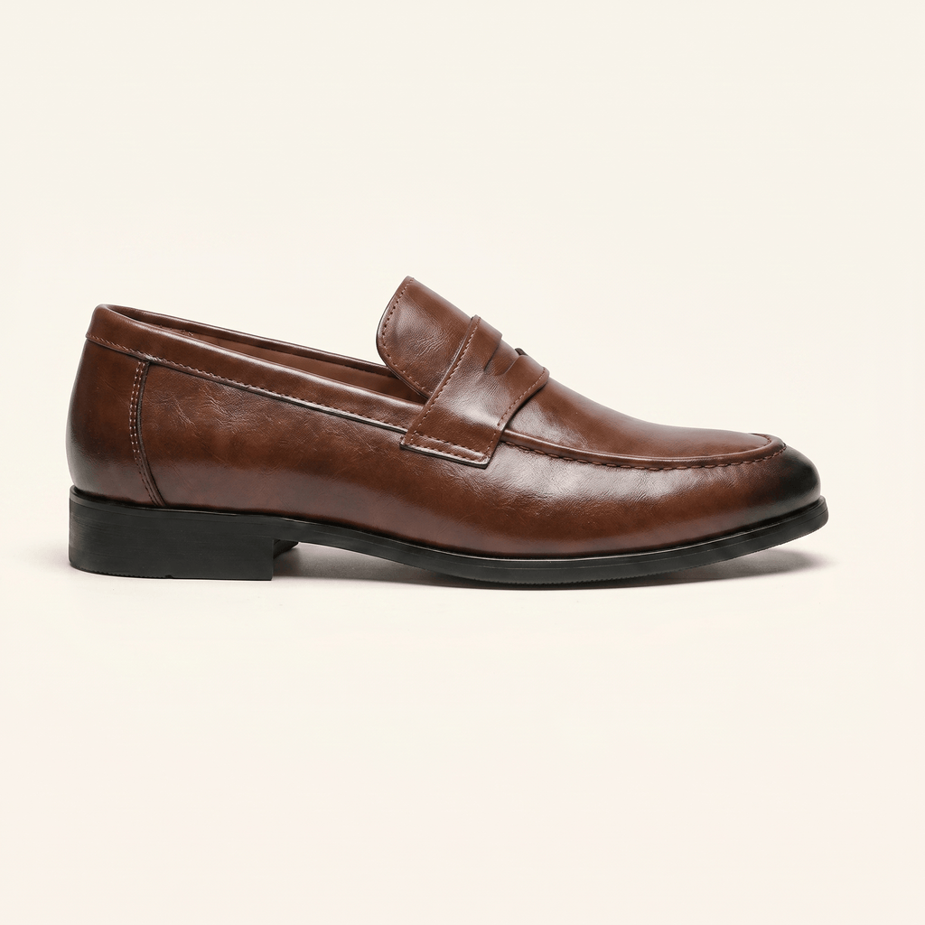 Men's Smooth Leather Dress Penny Loafer