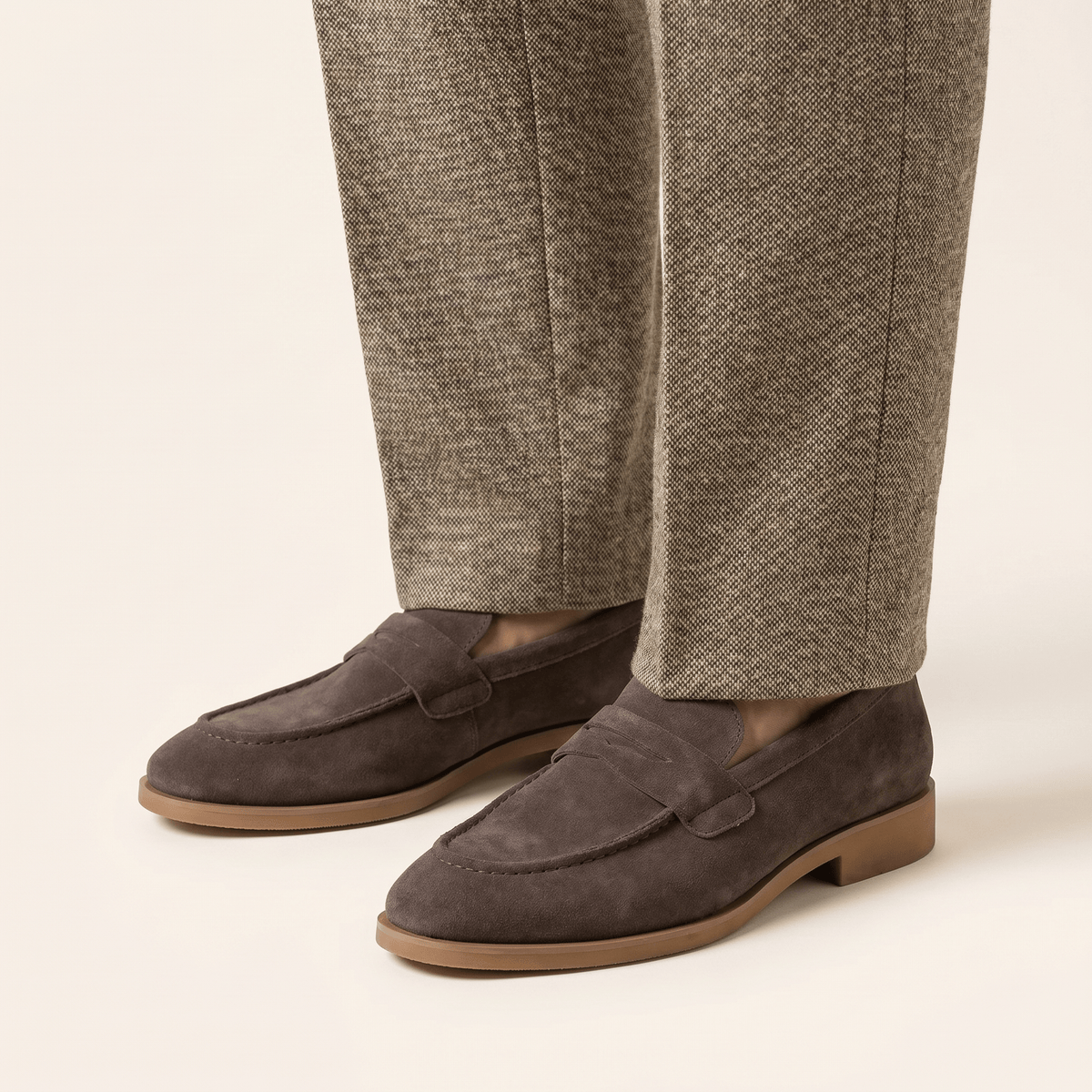 Men's Suede Dress Penny Loafer