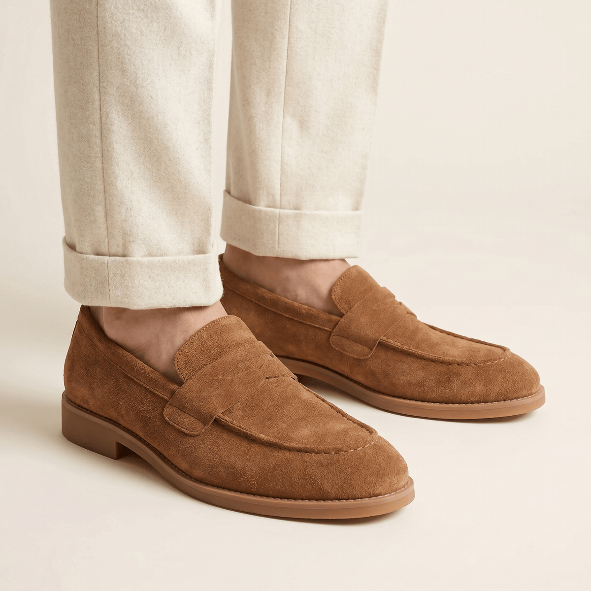 Men's Suede Dress Penny Loafer