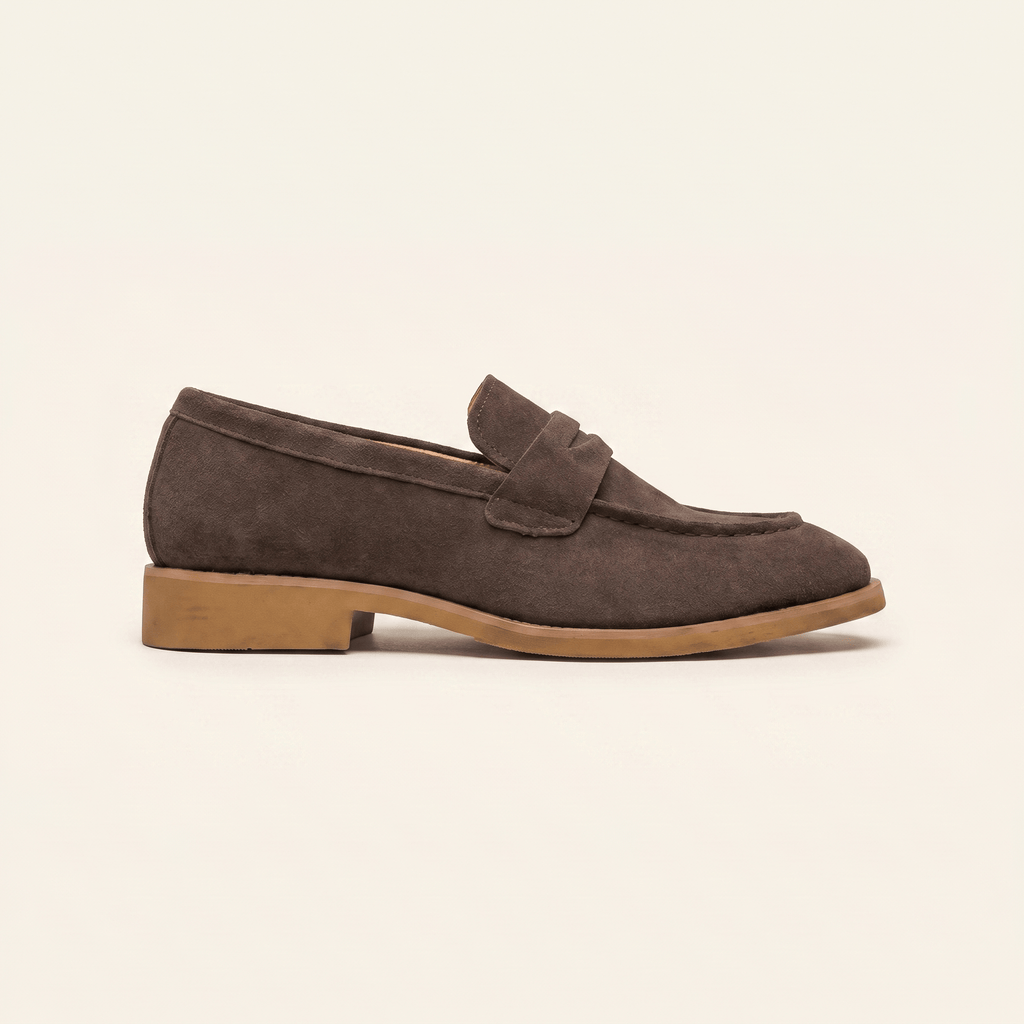 Men's Suede Dress Penny Loafer