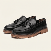 Men's Platform Tassel Loafer with Lug Sole