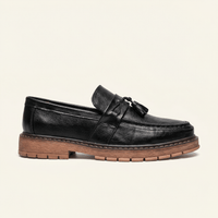 Men's Platform Tassel Loafer with Lug Sole