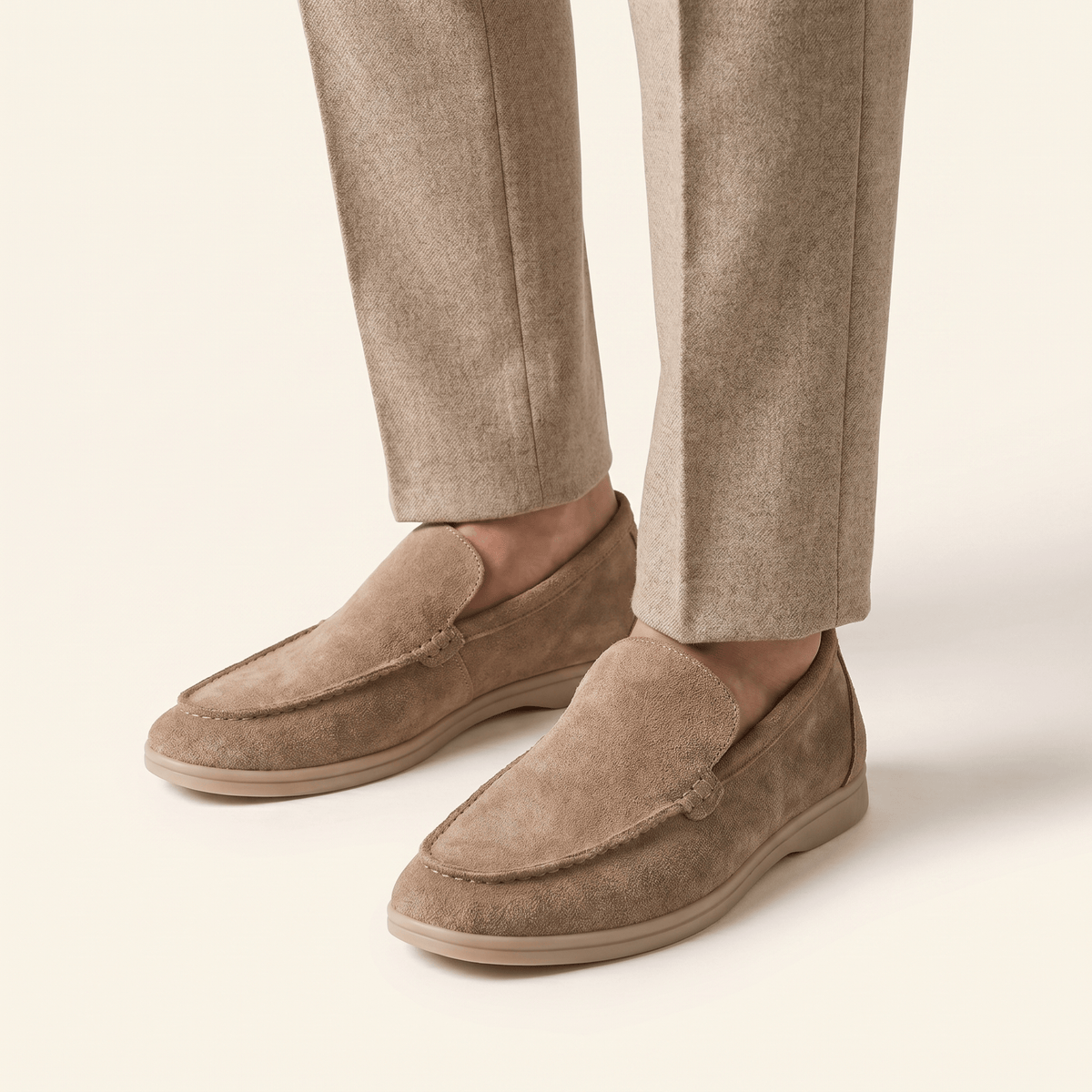 Minimalist Men's Suede Slip-On Loafer