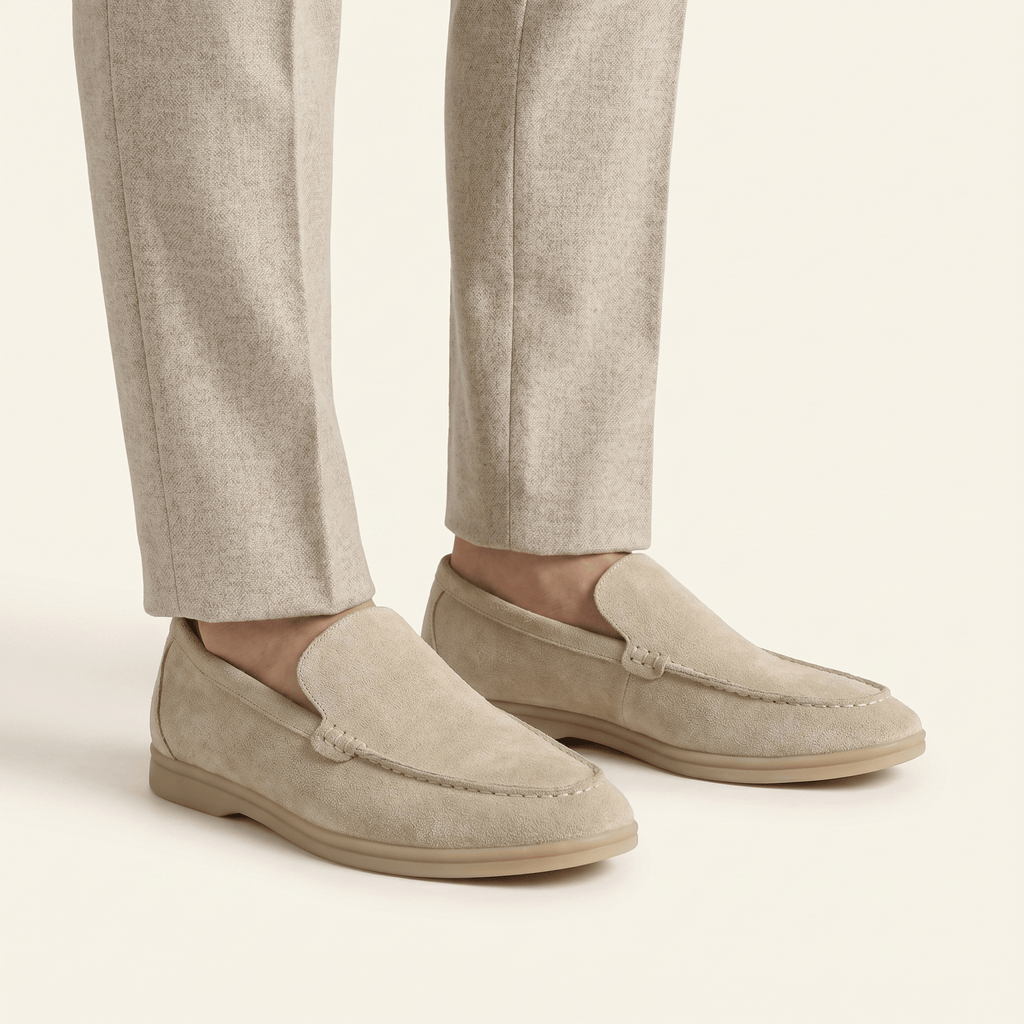 Minimalist Men's Suede Slip-On Loafer