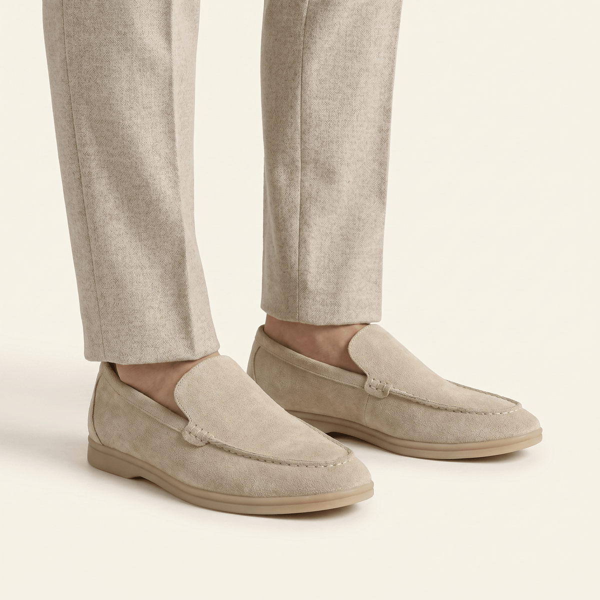 Minimalist Men's Suede Slip-On Loafer
