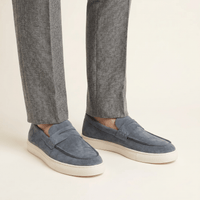 Men's Suede Penny Loafer Sneaker