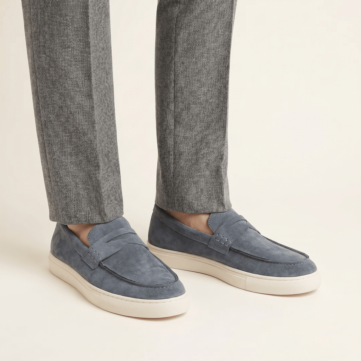 Men's Suede Penny Loafer Sneaker