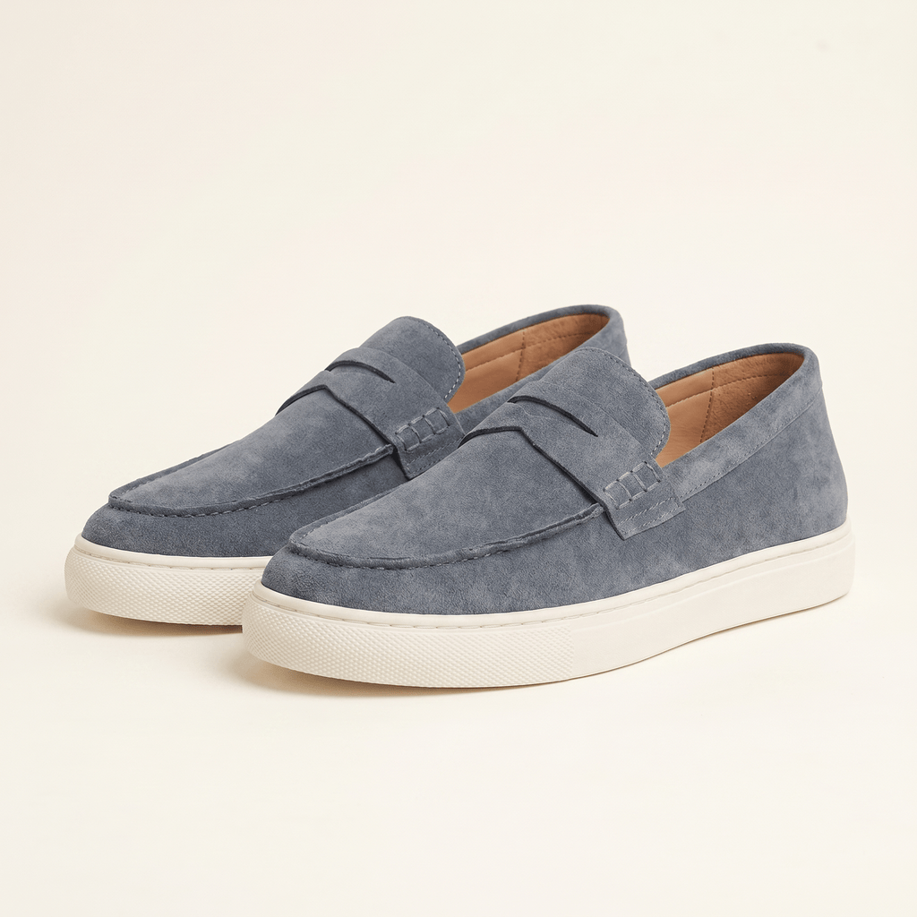 Men's Suede Penny Loafer Sneaker