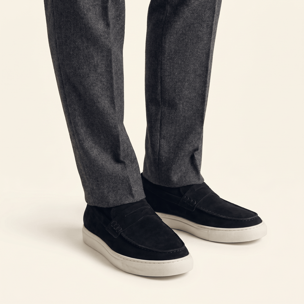 Men's Suede Penny Loafer Sneaker