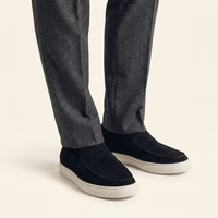 Men's Suede Penny Loafer Sneaker