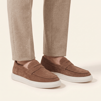Men's Suede Penny Loafer Sneaker