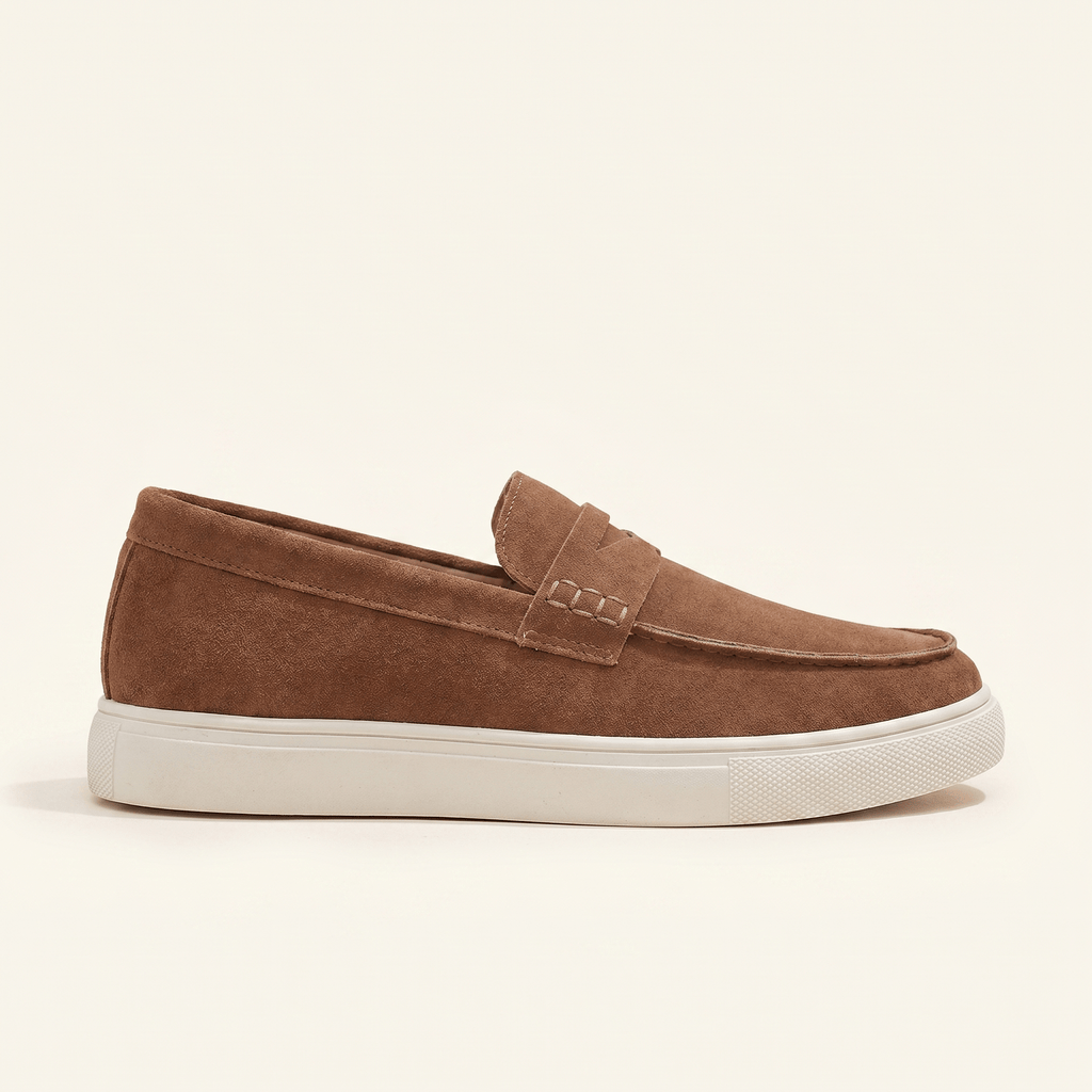 Men's Suede Penny Loafer Sneaker