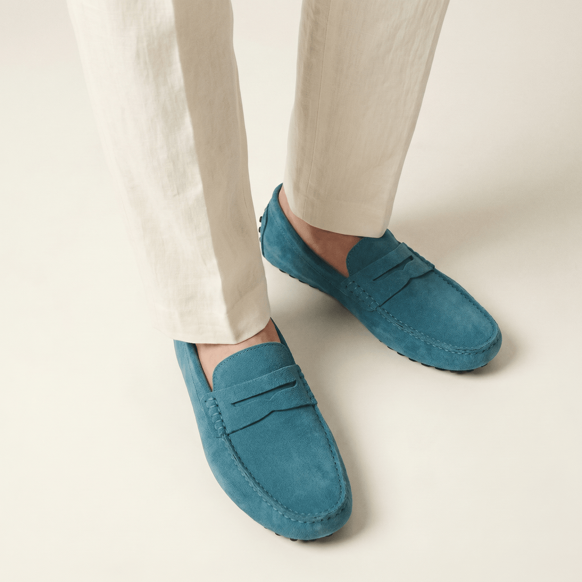 Men's Soft Suede Band Loafer