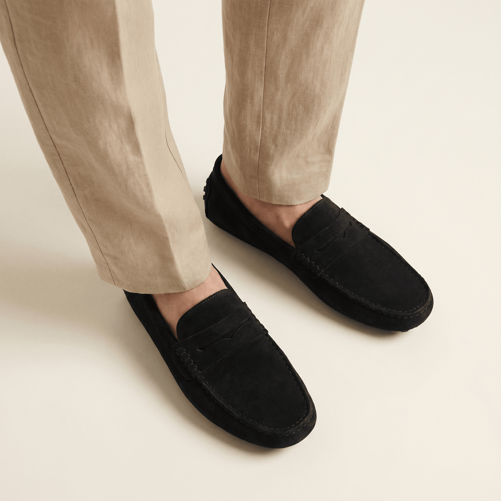 Men's Soft Suede Band Loafer