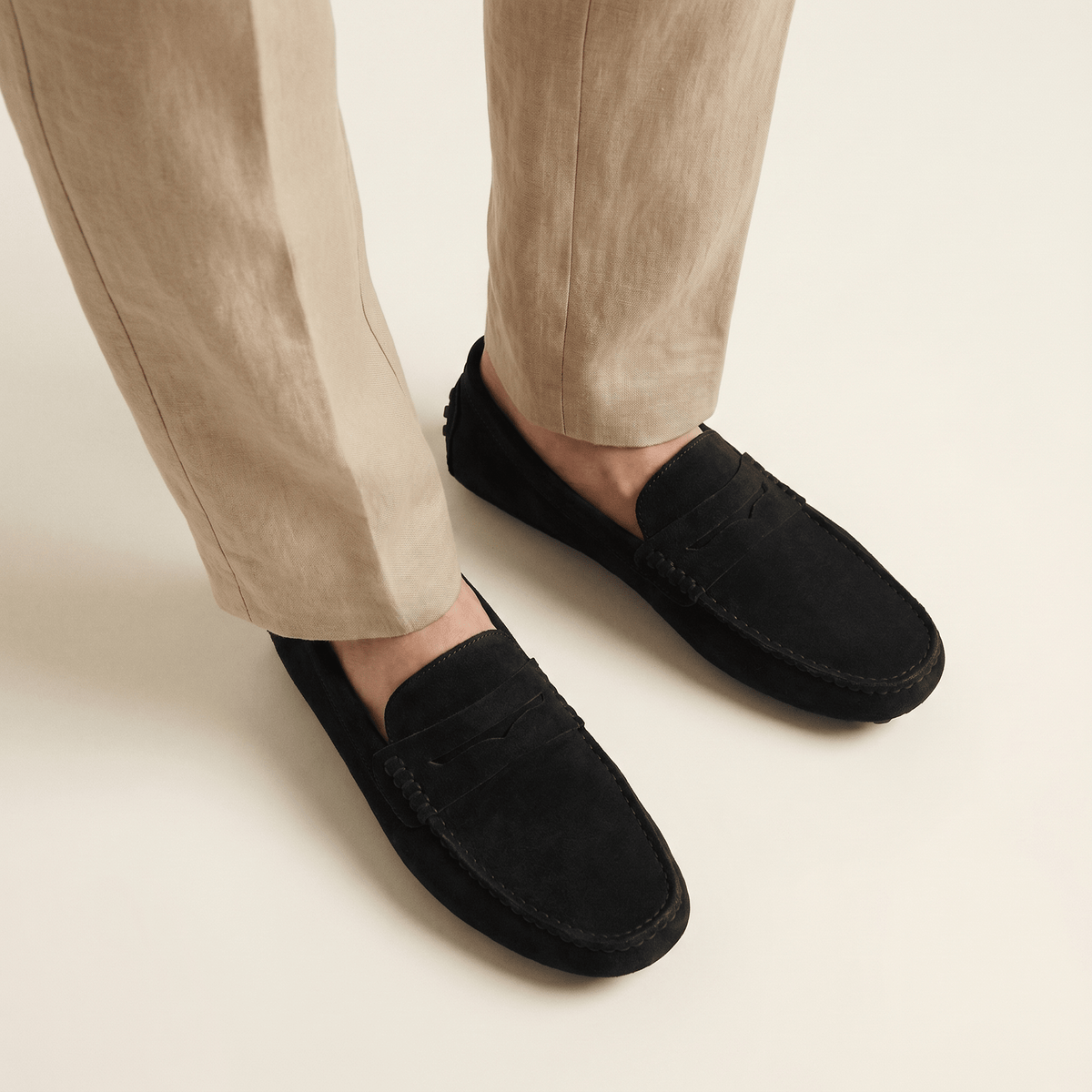 Men's Soft Suede Band Loafer
