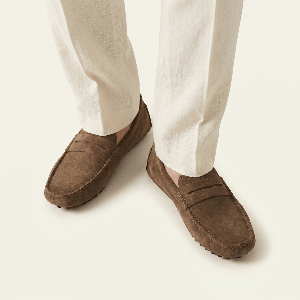 Men's Soft Suede Band Loafer